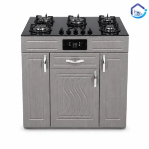 اجاق گاز کابینتی MDF رویه شیشه‌ای